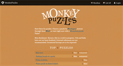 Desktop Screenshot of monkeypuzzles.org